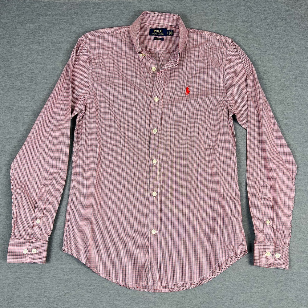 Ralph Lauren Polo Men's Red Plaid Button Down Shirt